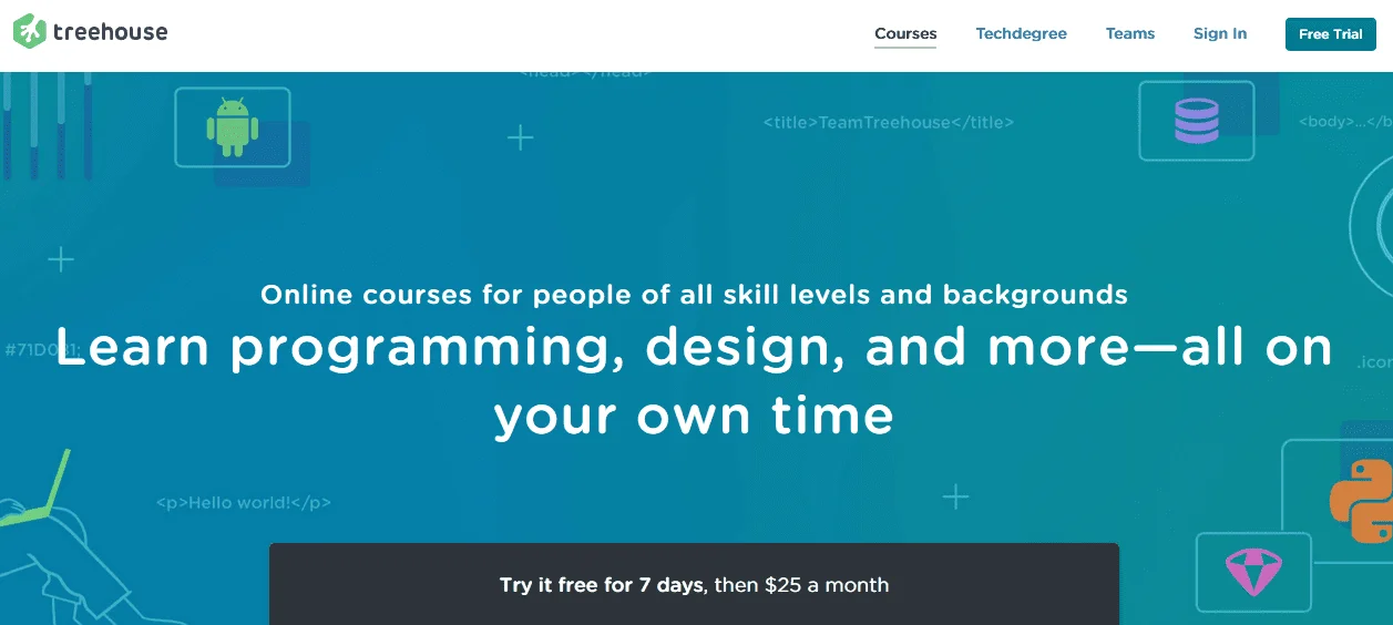 Online Learning Platforms/ Treehouse review: The Technology E-learning Platform