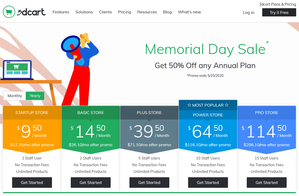 3dcart pricing E-Commerce Platforms/ 3dcart pricing plans: The Oldest E-commerce Platform for Small Businesses