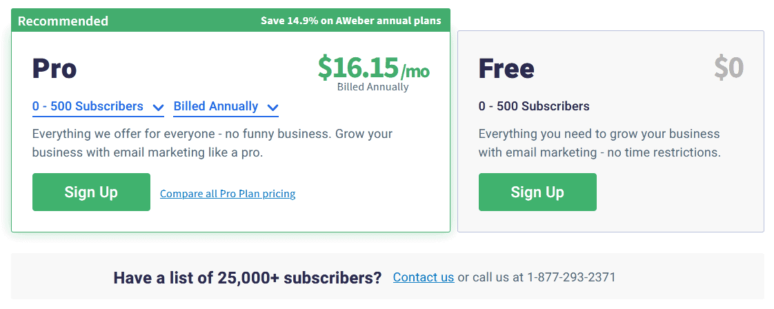 Email Marketing​ Services/ AWeber pricing plans: ​The ​​Oldest Email Marketing Tool for Small Businesses 