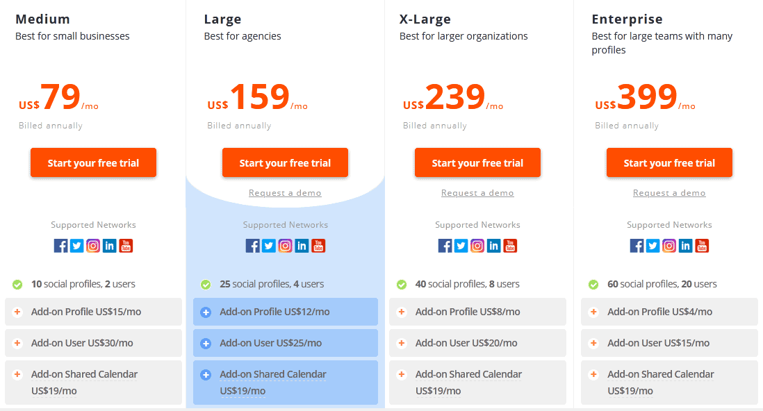Social Media Management Tools/ Agorapulse pricing plans