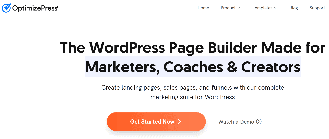 Landing Page Builders/ Optimizepress features