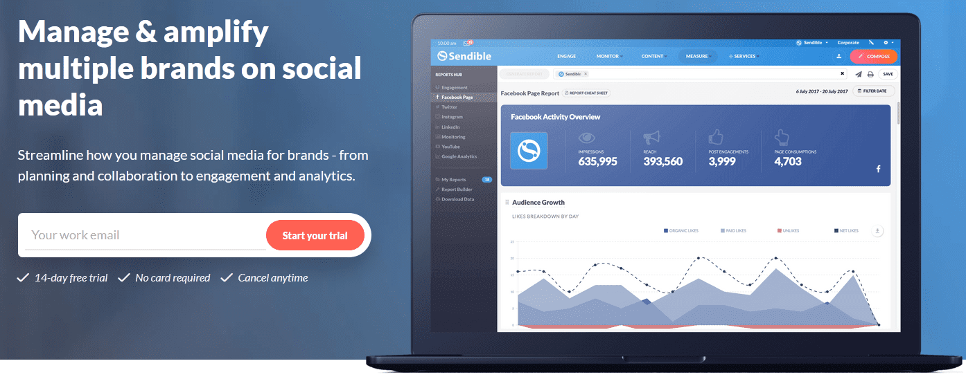 Social Media Management Tools/ Sendible features