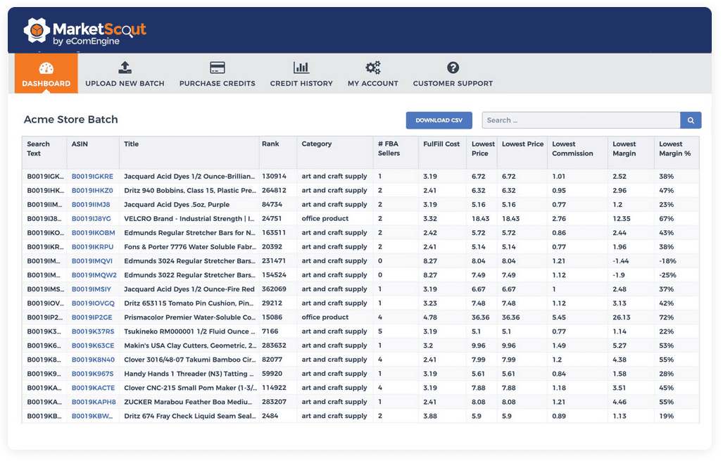 E-Commerce Shipping Solutions/ MarketScout by eComEngine review: ​The ​​​​​FBA intelligence for amazon sellers