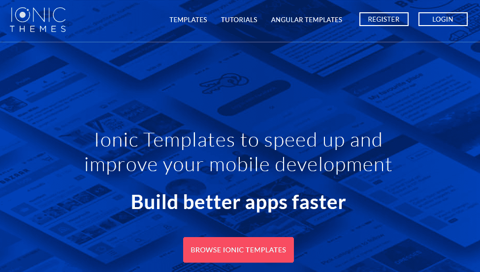 ionicthemes overview Mobile App Development Tools/ ionicthemes features