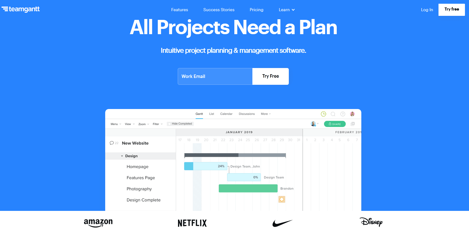 Teamgantt overview Teamgantt overview