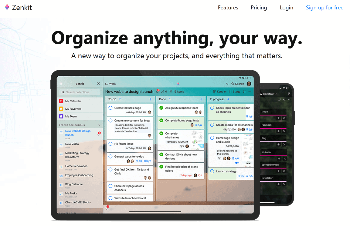 Zenkit overview Zenkit Project Management and Collaboration Tool